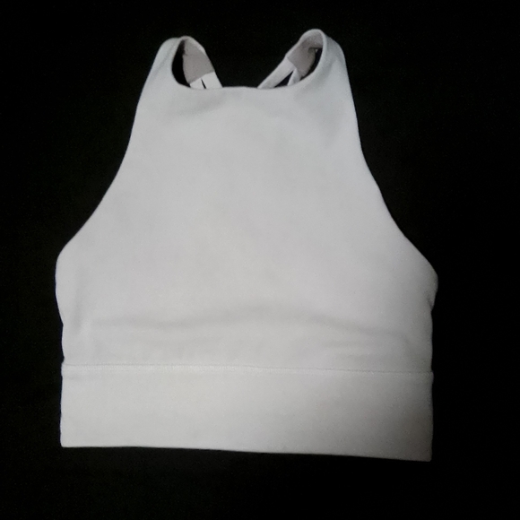 Lululemon White Alignment Long Line Bra - Picture 2 of 2